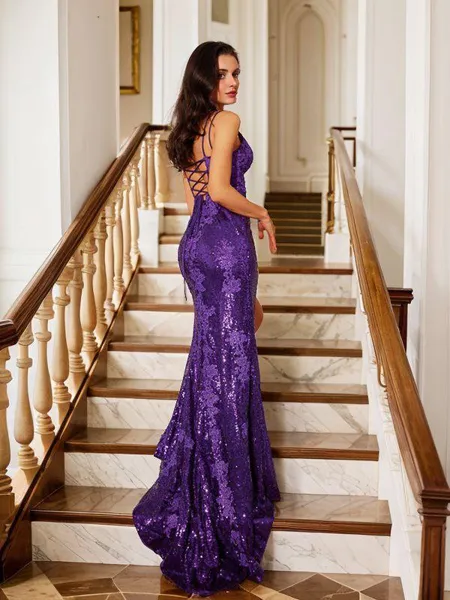 Sheath/Column V-Neck...