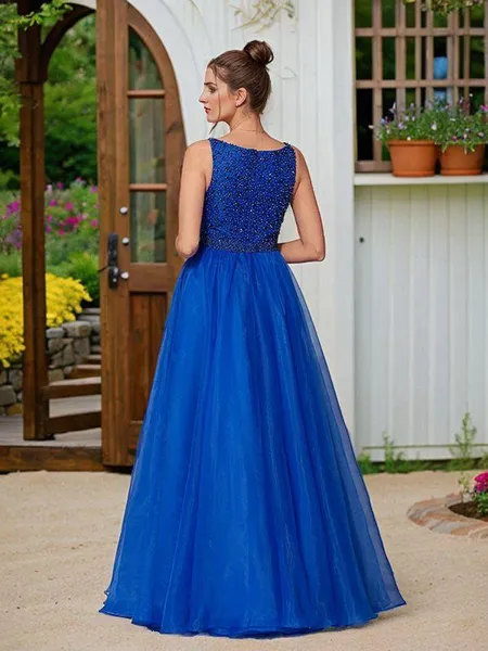 A-line V-Neck Charming...