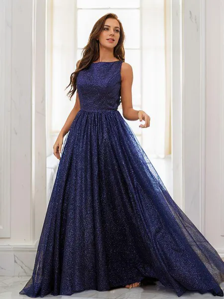 A-line Scoop Sleeveless...