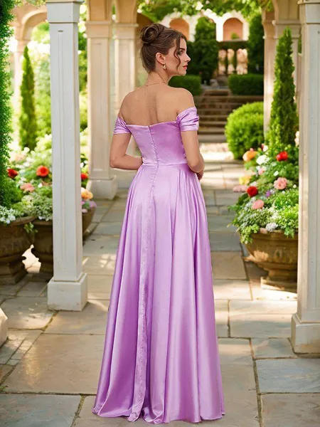 A-line Off-the-Shoulder...