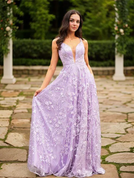 A-line V-Neck Classic...