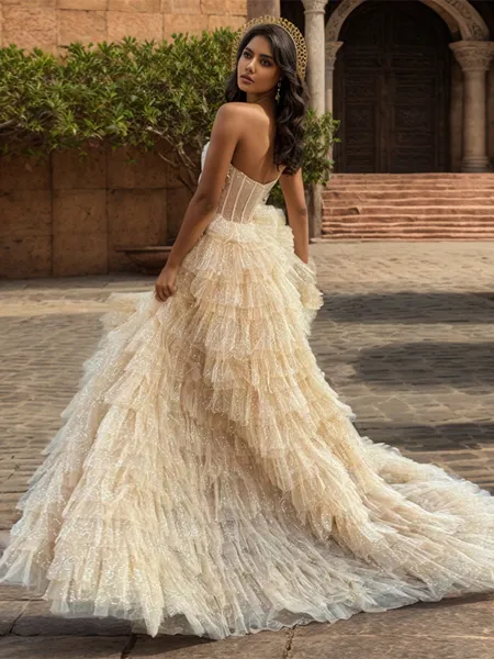 A-line Princess Straight...