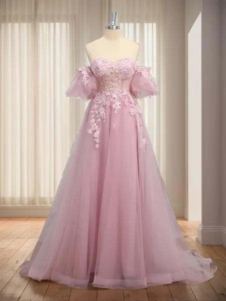 Trendy A-line Sweetheart...