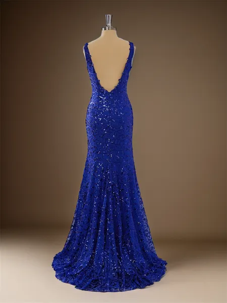 Sheath/Column Clingy V-neck...