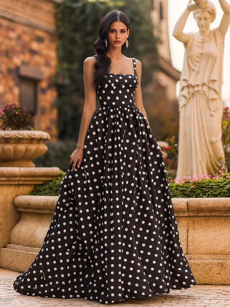 Striking A-Line Square...