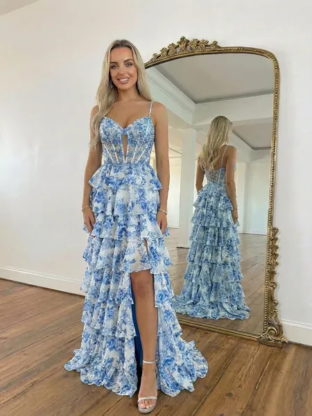 Graceful A-Line Spaghetti...