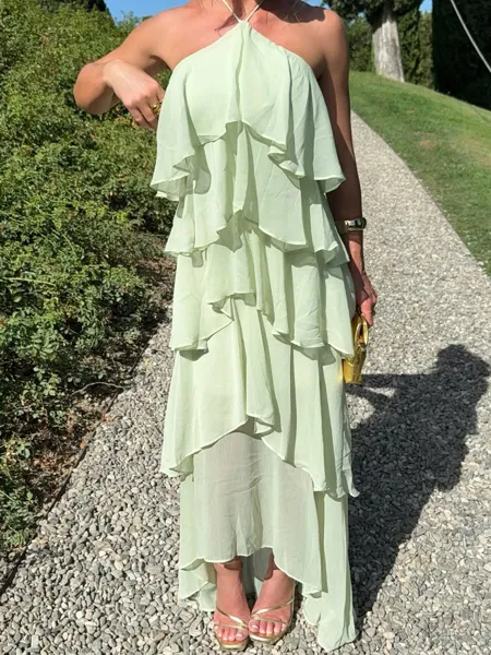 Show-stopping A-Line Halter...