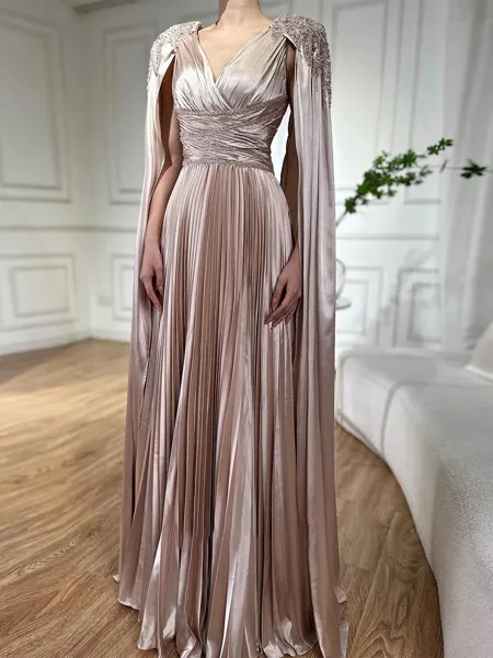 Trendy A-line V-Neck...