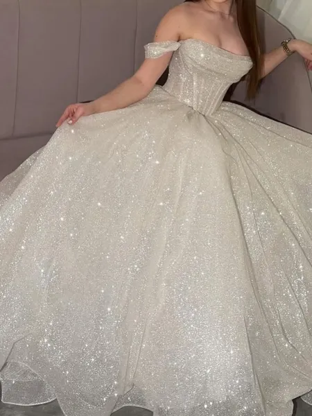 Hot A-line Off-the-Shoulder...