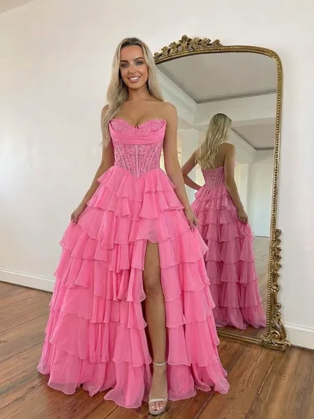 Fashion A-line Sweetheart...