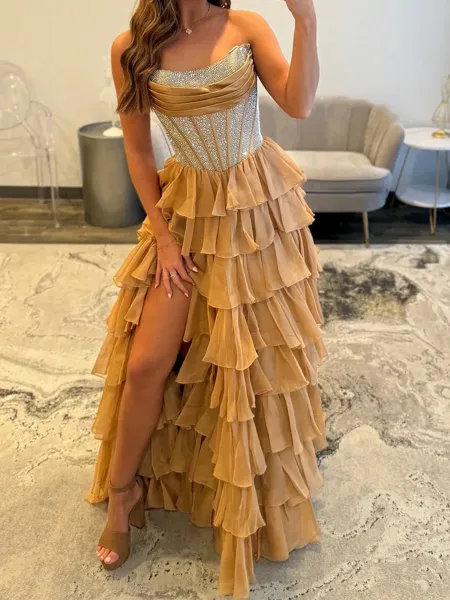 Charming A-line Straight...