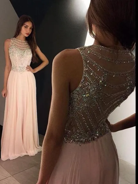 A-line Scoop Sleeveless...