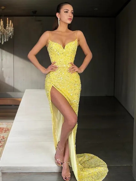 Sheath/Column V-Neck...