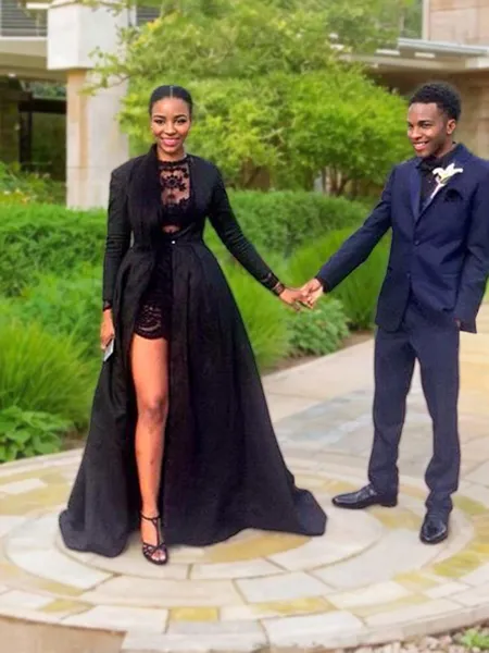 A-line Jewel Dazzling Long...