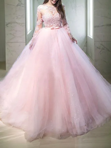 Ball-Gown Jewel Long...