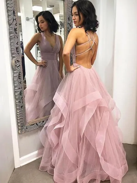 A-line V-Neck Dreamy...