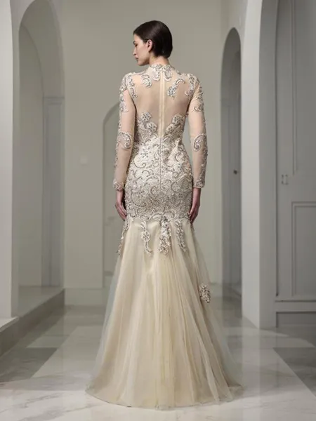 Sheath/Column High Neck...