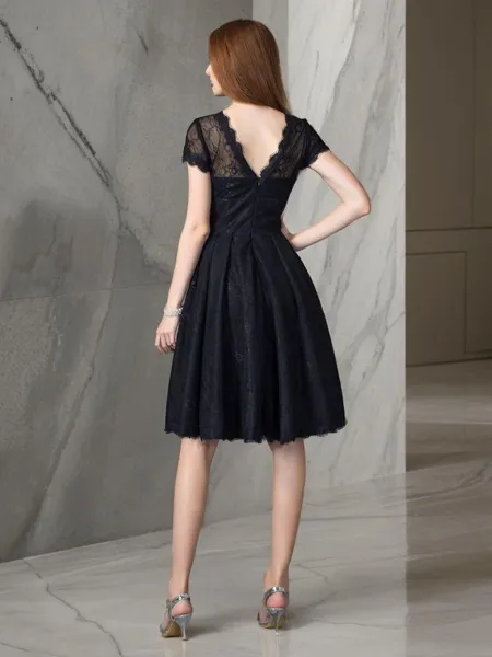 A-line Jewel Delicate Short...