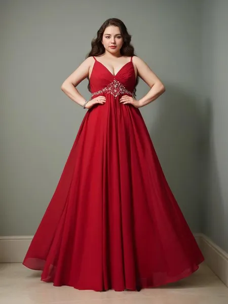 A-line Spaghetti Straps...