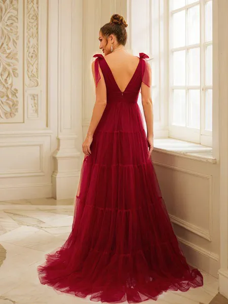 A-line V-Neck Dreamy...