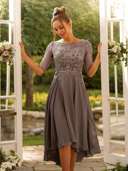 A-line Scoop Charming 1/2...