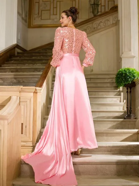 A-line V-Neck Exquisite...