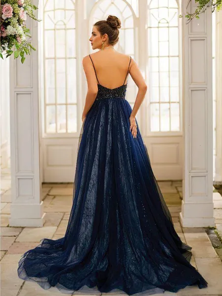 A-line V-Neck Charming...