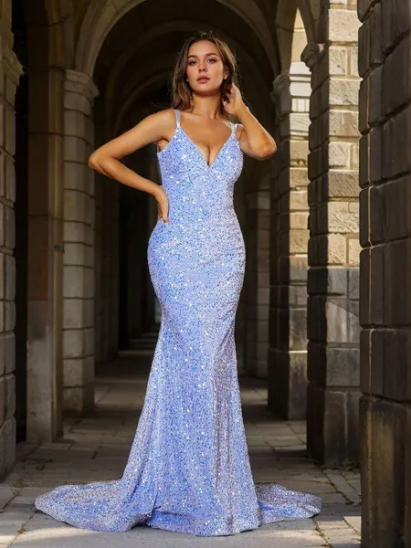 Sheath/Column Snug V-neck...