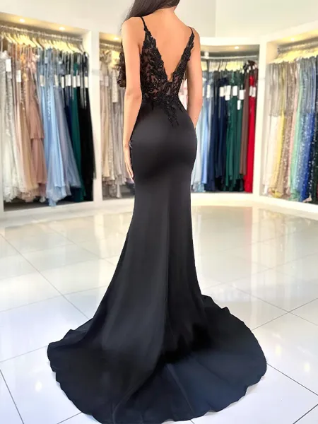 Graceful Sheath V-Neck...