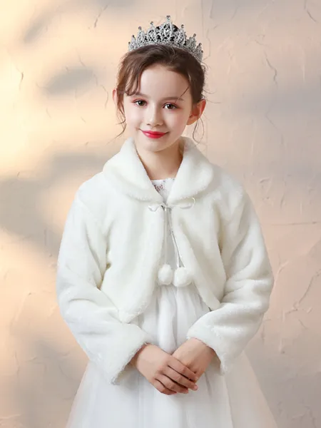 Soft Faux Fur Flower Girl...