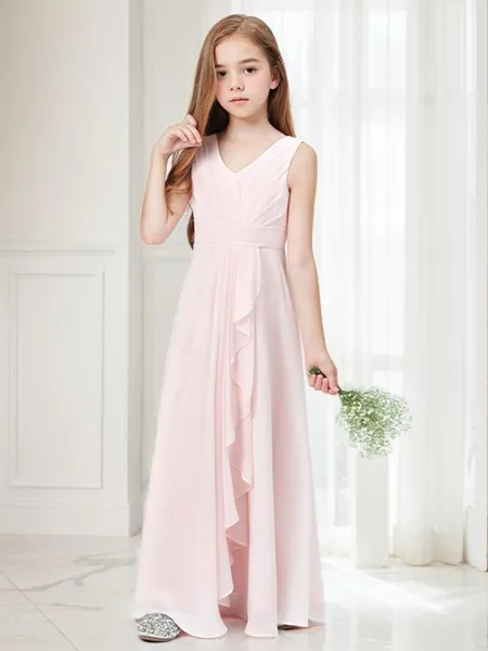 A-line Charming V-Neck...