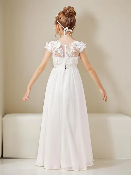 A-line Scoop Short Sleeves...