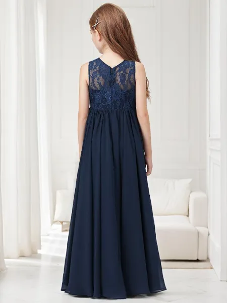 A-line Scoop Sleeveless...