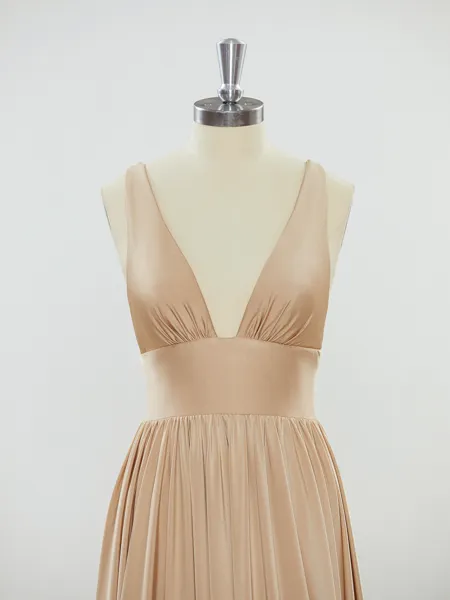 Trendy A-line V-neck Jersey...