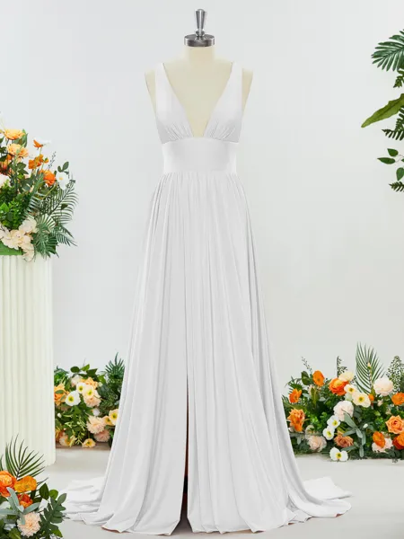 Trendy A-line V-neck Jersey...