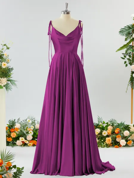 A-line Spaghetti Straps...