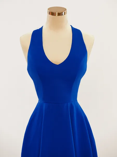 Chic A-line Halter Open...