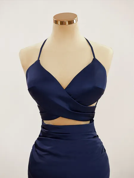 Sheath/Column V-Neck Open...