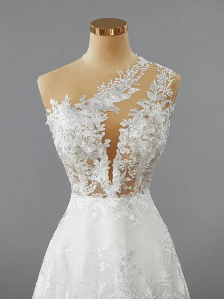 A-line Glam Illusion Tulle...