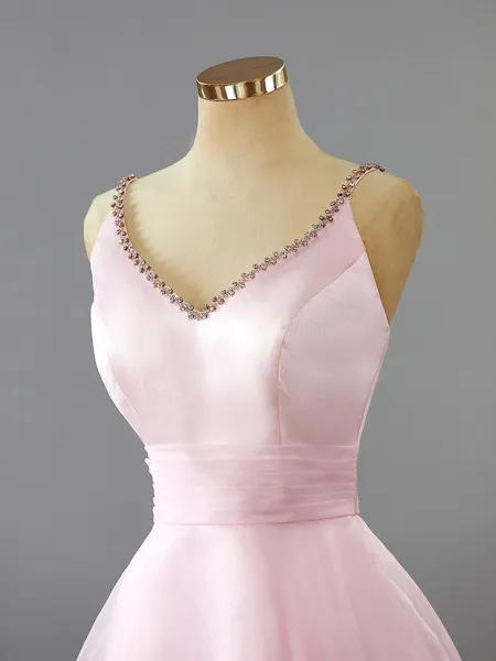 A-line V-Neck Delicate...