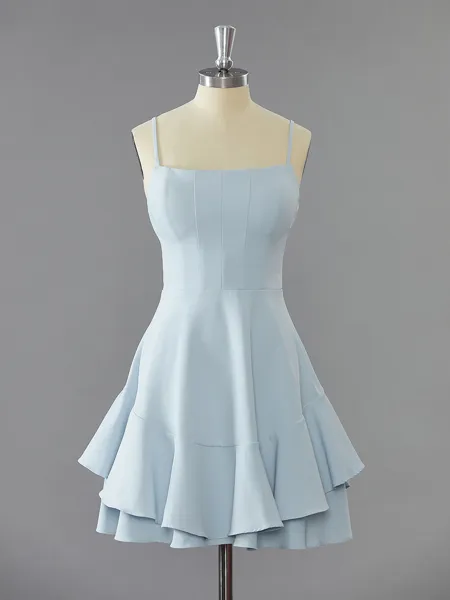 A-line Spaghetti Straps...