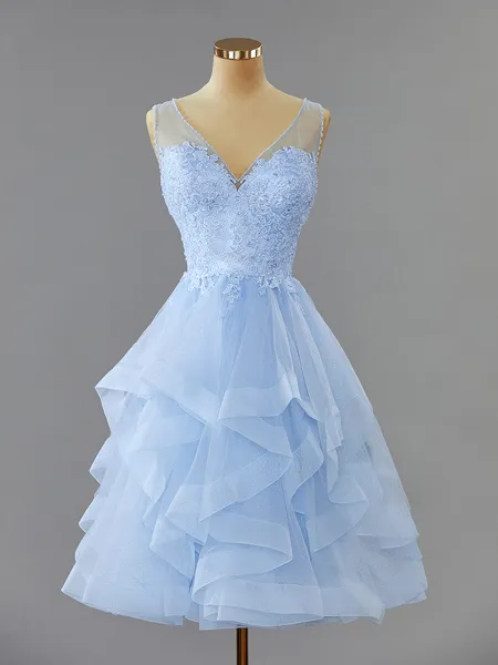 A-line V-Neck Exquisite...