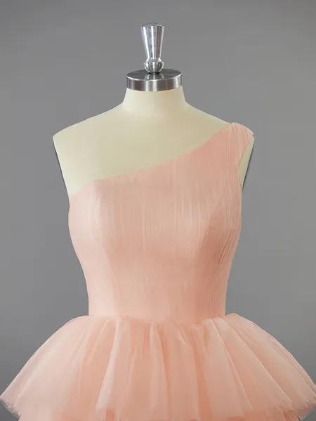 A-line Classy One-Shoulder...