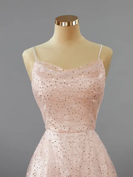 A-line Spaghetti Straps...