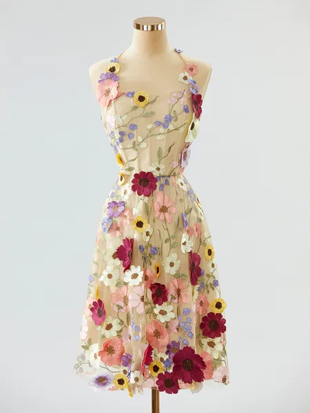 Simple A-line Halter Open...