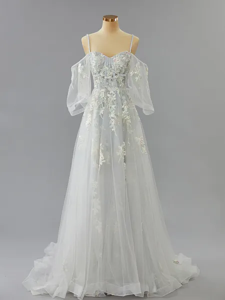 A-line Glam Cold Shoulder...