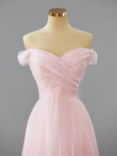 A-line Off-the-Shoulder...