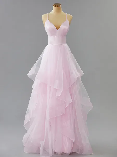 A-line V-Neck Pretty...