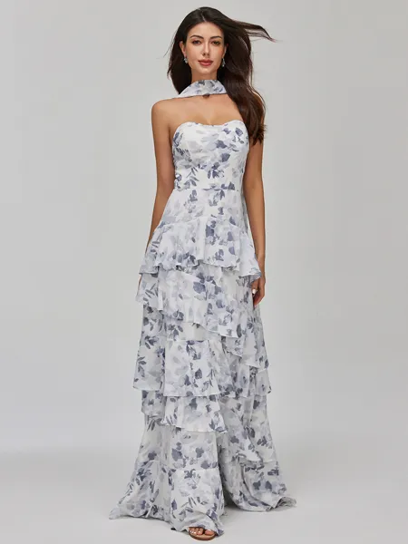 Elegant A-line Straight...