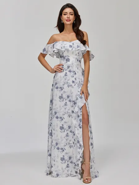 Graceful A-line Ruffles...